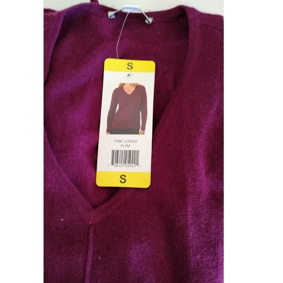 Belford Ladies V-Neck Cashmere Long Sleeve Sweater - Picture 4 of 4